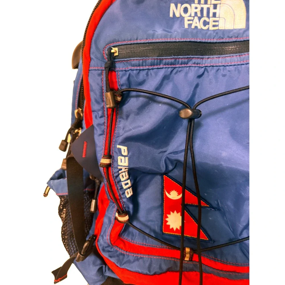 North Face Pahada Backpack Nepal Flag Outdoor Travel Hiking Climbing 1830cu in